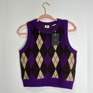 NWT Levi’s “Deja Vu” Sweater Vest size Small